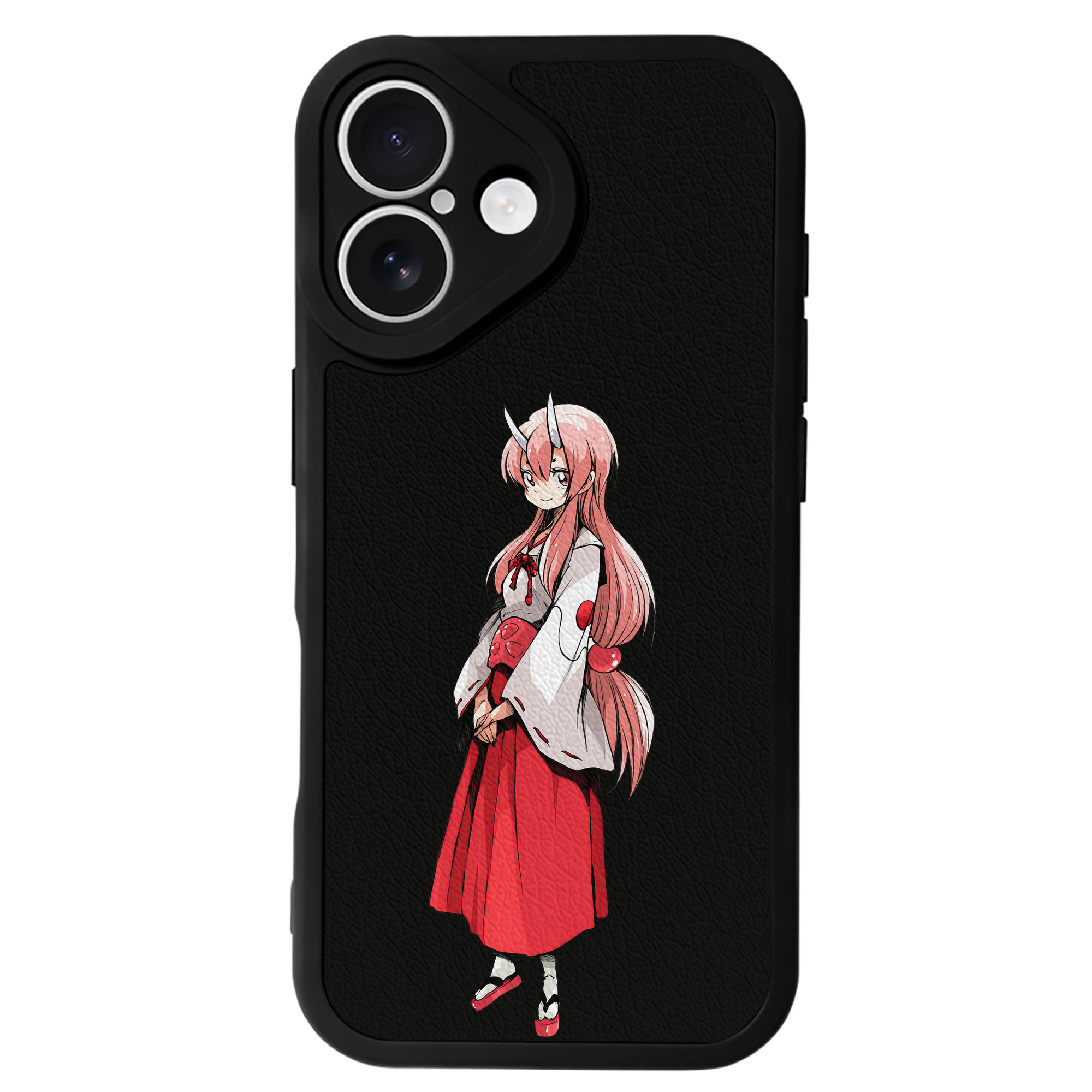 転スラ Regarding Reincarnated to Slime 【iPhone 16シリーズ対応】シリコンスマホケース（レザー調） 材質：シリコン